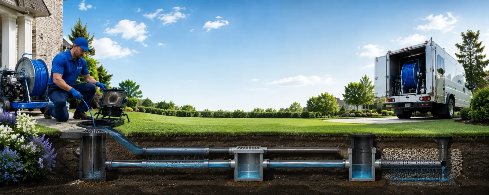 Outdoor drain cleaning information for Bessie, OK